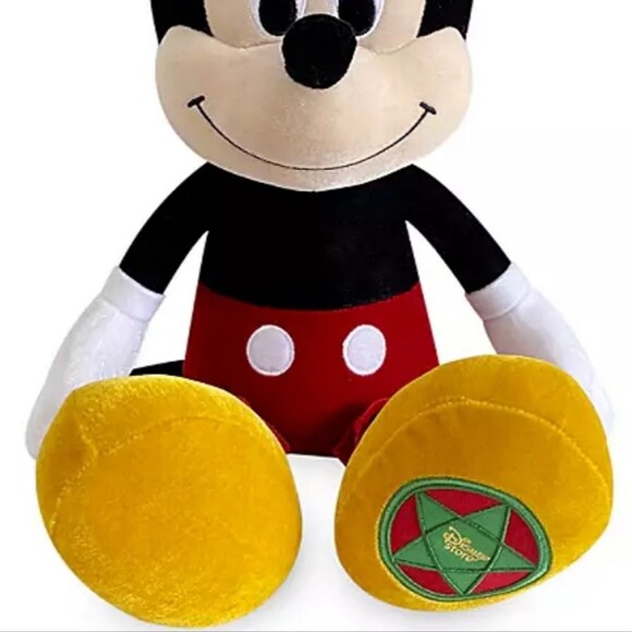 Disney Once Upon A Christmas DVD Tin & Large 18" Velvet Mickey Plush Gift Set - Picture 11 of 13